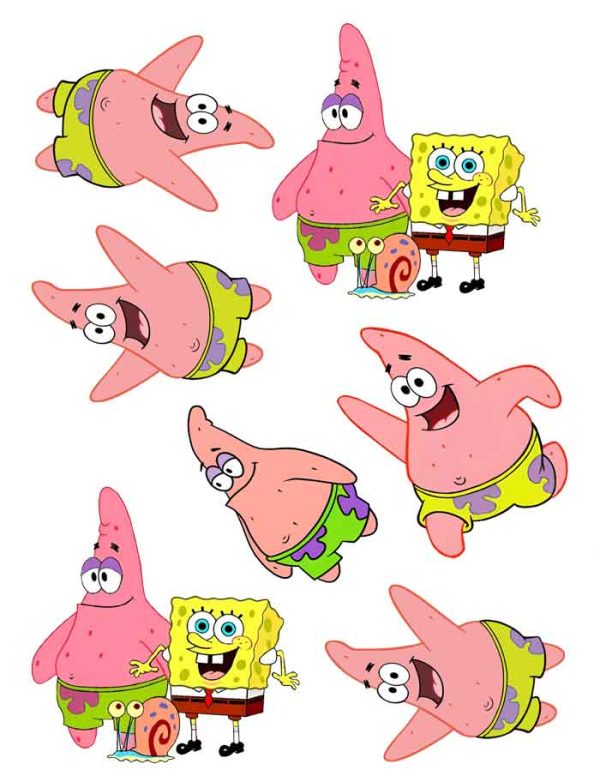 SpongeBob Cake Toppers Printable