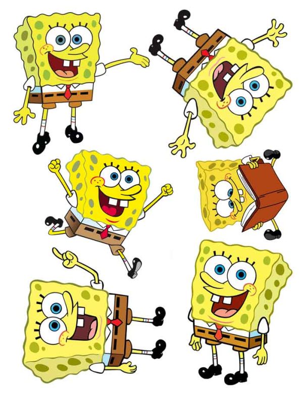 SpongeBob Cake Toppers Printable