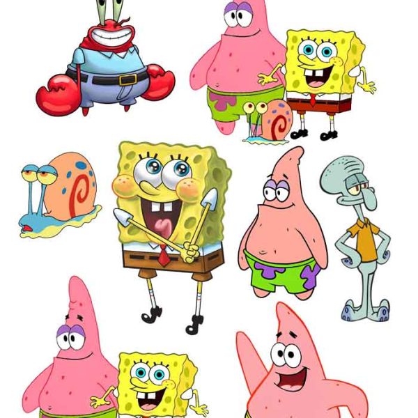 SpongeBob Cake Toppers Printable
