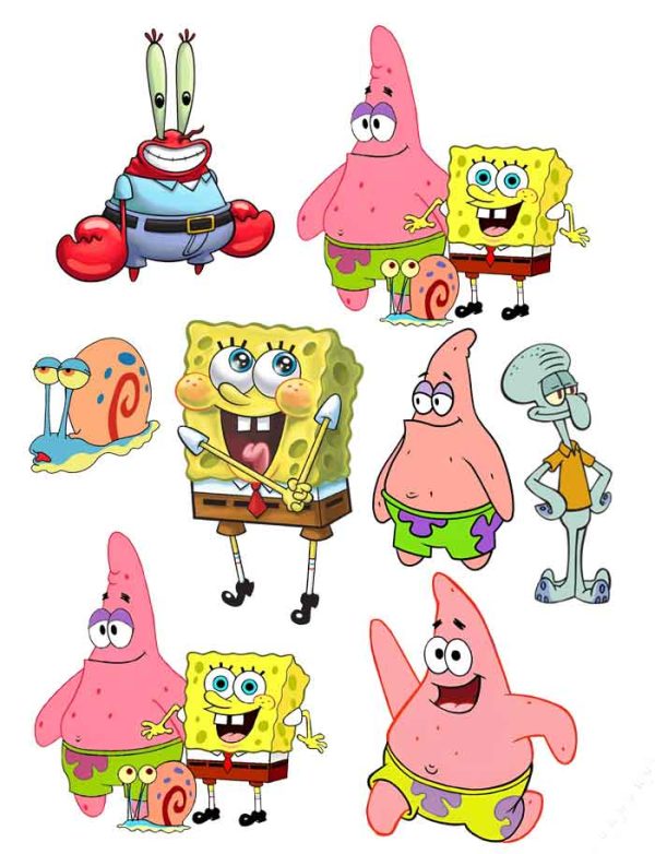 SpongeBob Cake Toppers Printable