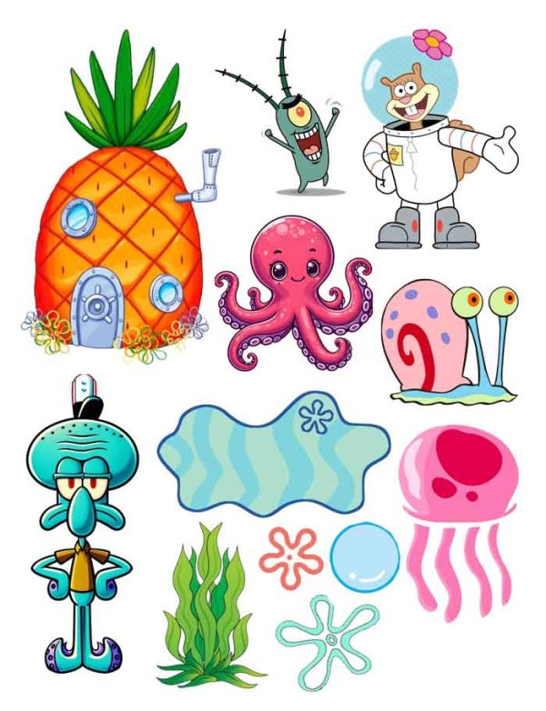 SpongeBob Cake Toppers Printable