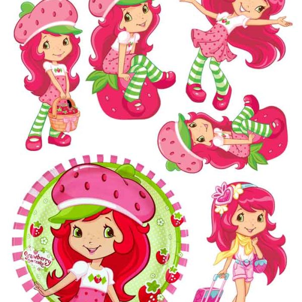 Strawberry Girl Cake Topper