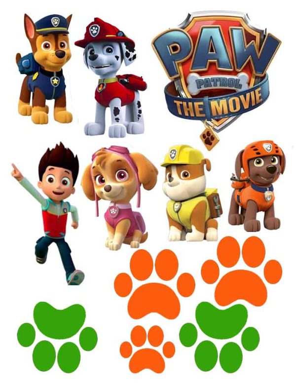 Paw Patrol Cake Topper